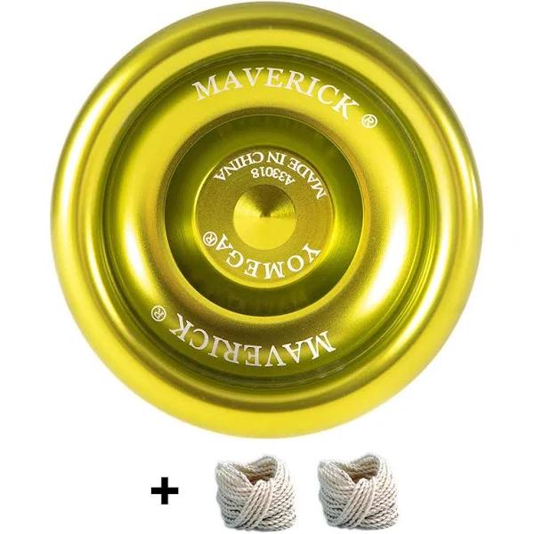 Yomega Maverick - Professional Aluminum Metal Yoyo For Kids and Beginners With C Size Ball Bearing For Advanced Yo Yo Tricks and Responsive Return + E