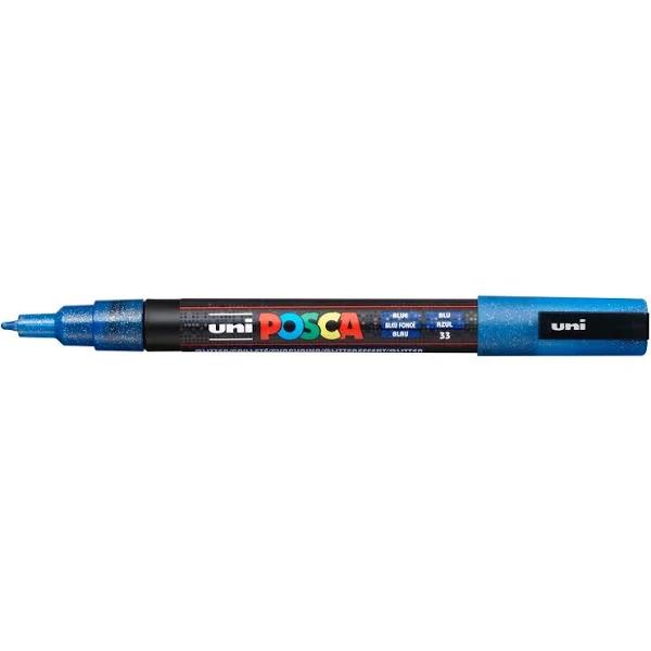 Posca PC 3M Paint Marker Glitter Blue