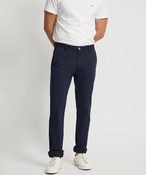 Oxford Stretch Skinny Fit Chino in Navy Blue 98