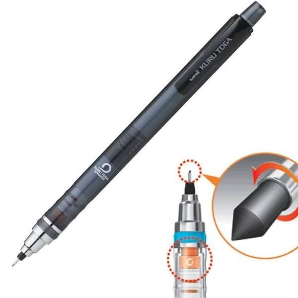 Uni Kuru Toga Mechanical Pencil 0.7mm Smoke Barrel