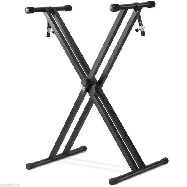 Adjustable Keyboard Stand For Piano Music Double Brace Folding Heavy Duty 99x42 - AfterPay & zipPay Available