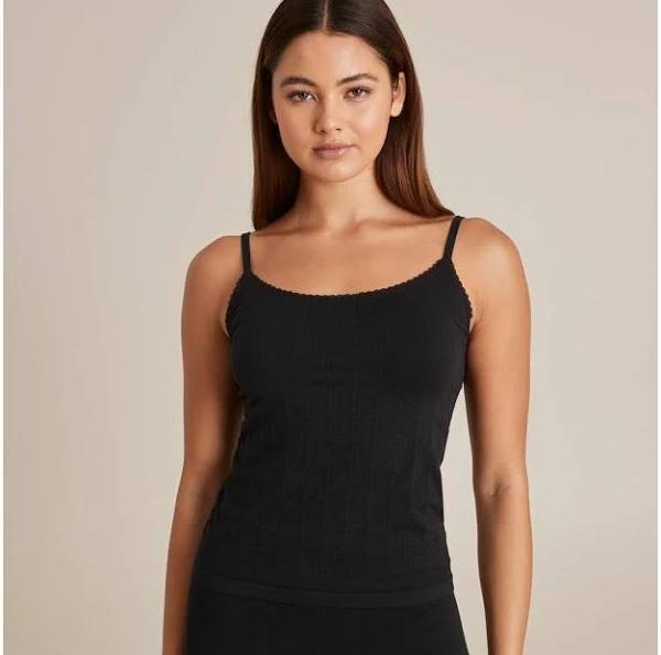 Pointelle Cami - Lily Loves | Black | Size 14