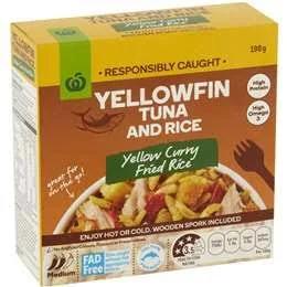 Woolworths Yellowfin Tuna & Rice Yellow Curry Fried Rice 190g