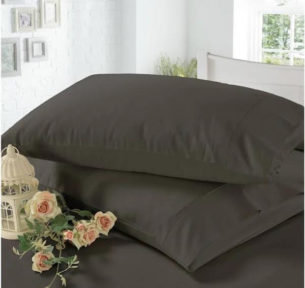 1200TC 4 Pieces Egyptian Cotton Sheet Set Mega King Bed Charcoal - AfterPay & zipPay Available