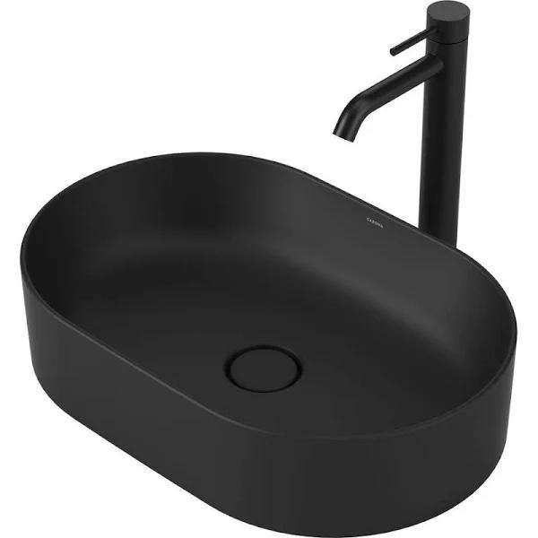 Caroma Liano II 530mm Pill Above Counter Basin Matte Black