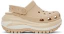 Crocs Beige Mega Crush Clogs