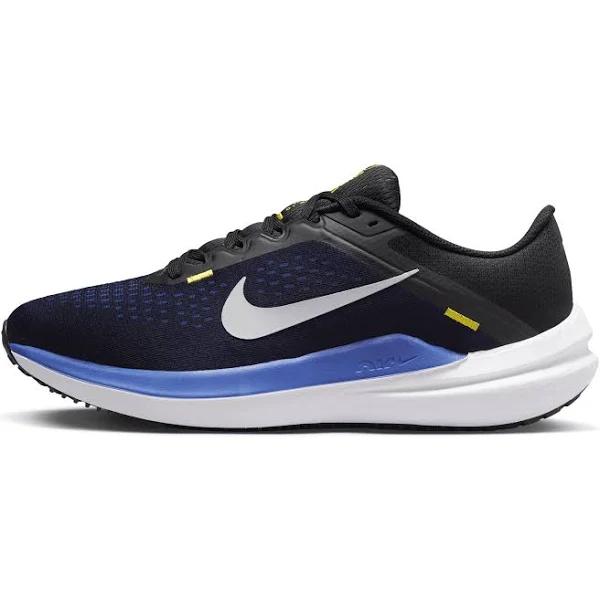 Nike Winflo 10 Men's Road Running Shoes - Black/Wolf grey-racer BLUE-HIGH Voltage - 8.5 | INTERSPORT