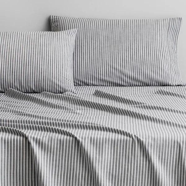 Sheridan Reilly Stripe Pillowcase Pair in Atlantic/Blue Size: Standard Material: Cotton