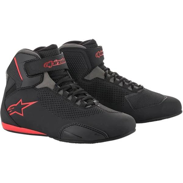 Alpinestars Sektor Vented Shoes - Black/Grey/Red - 6.5