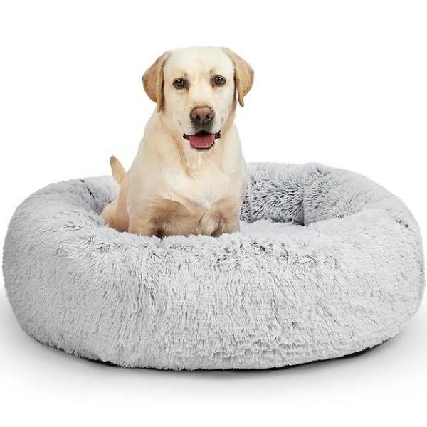 PaWz Pet Bed Cat Dog Donut Nest Calming Mat Soft Plush Kennel