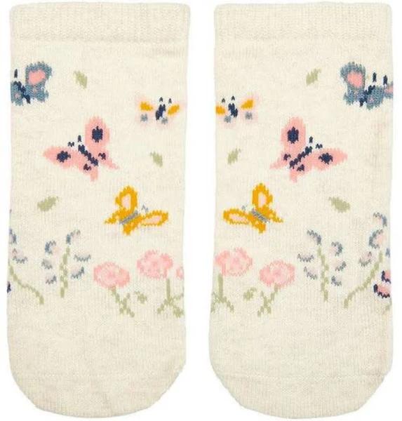 Toshi - Organic Baby Socks Jacquard 0-6M / Dancing Butterflies