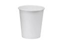 Disposable Coffee Cups Takeaway Paper Single Wall Take Away Bulk 8oz, 100pcs (50 Cups + 50 Lids)