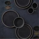 salt&pepper Hana 12 Piece Dinner Set Black