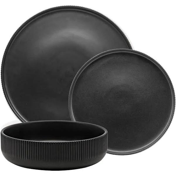 Salt & Pepper Brae Dinner 12 Piece Set Black