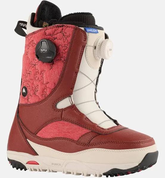 Burton Limelight Boa Snowboard Boots - Womens Red/Stout White Size US 7.5