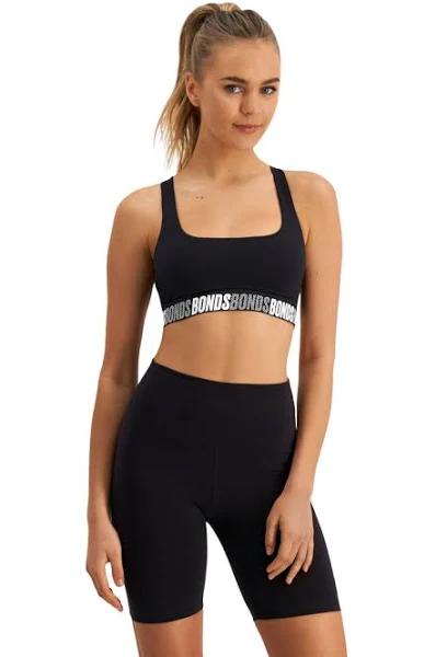 Bonds | Women's X-Temp Air Soft Crop Bra | Black