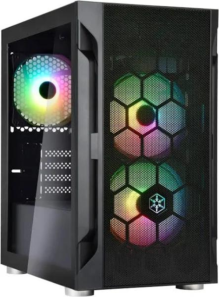 Silverstone Fara H1M Pro Micro-ATX Case Tempered Glass - Black [SST-FAH1MB-PRO]