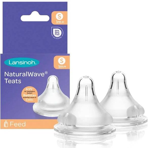 Lansinoh NaturalWave Slow Flow Teats - 2 Pack