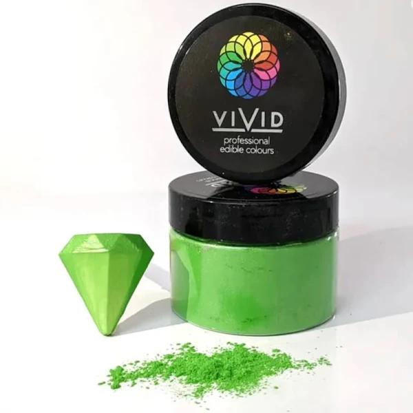 Vivid Edible Metallic Dust 50 Grams Leaf Green