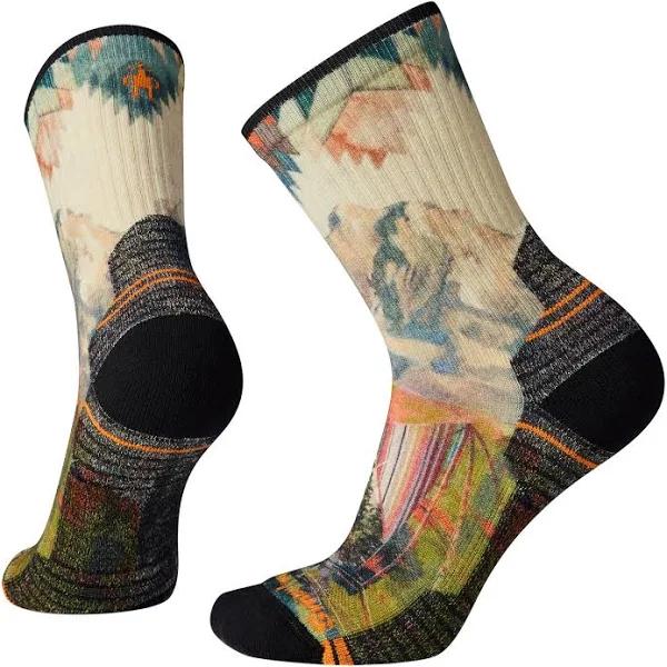 Smartwool Hike Women's Light Cushion Mountain Print Crew Socks