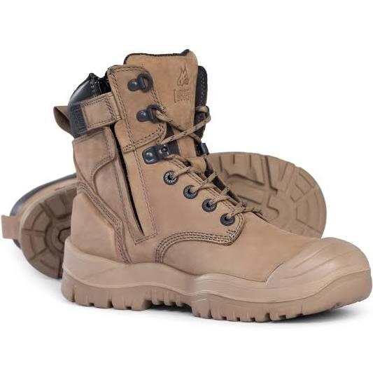 Mongrel Boots Stone High Leg ZipSider Boot w/ Scuff Cap 561060 12