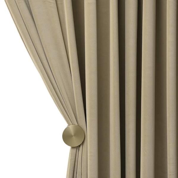 Anyhouz 300cm Khaki High Quality Modern Wool Velvet Blackout Curtains For Living Room Bedroom Dining Luxury Window Drape