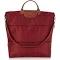 Longchamp Le Pliage Expandable Travel Duffel Nylon Weekender Deep Red