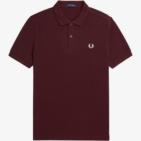 Fred Perry M6000 Plain Polo Shirt - Oxblood