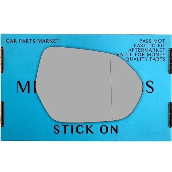 MediaTronixs Right Driver Side Wide Angle Wing Mirror Glass for Toyota Prius 2016-2023