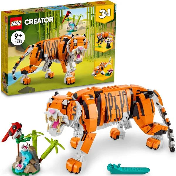 LEGO Creator 3in1 Majestic Tiger 31129 Building Kit; Animal Toys For