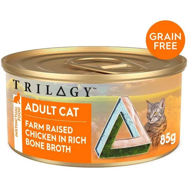 Trilogy Adult Cat Canned - Chicken in Bone Broth - 85g*24