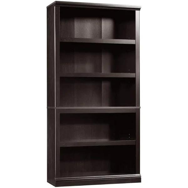 Emalie Modern Classic Wooden 5-Tier Bookcase Display Bookshelves Estate Black