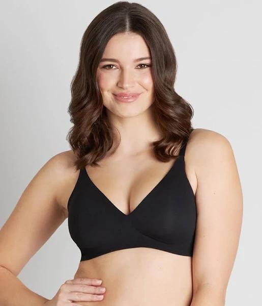 Bendon Comfit Collection Soft Cup Plunge Bra in Black 10A/B