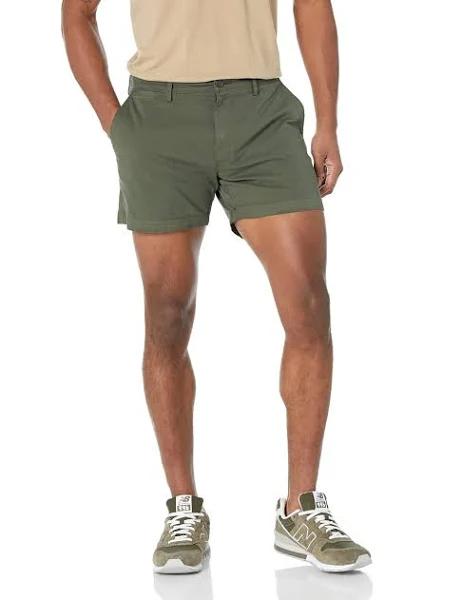 Amazon Essentials Men's Slim-Fit 5' Flat-Front Comfort Stretch Chino Short (Previously Goodthreads)