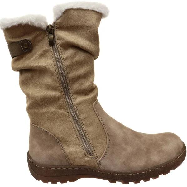 Bellissimo Noon Womens Comfortable Mid Calf Boots Natural 10 US