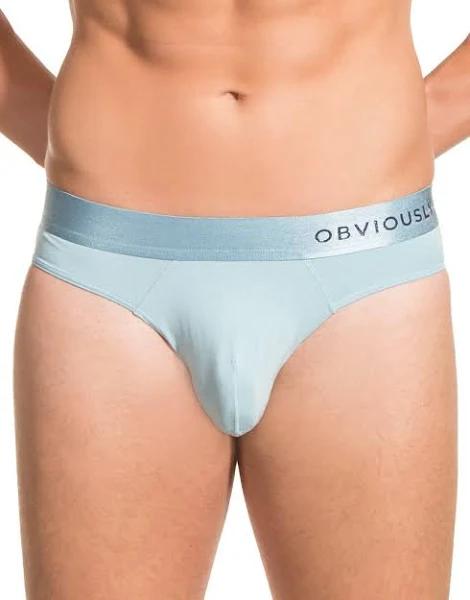 Obviously PrimeMan AnatoMAX Hipster Brief - Ice Silver Large