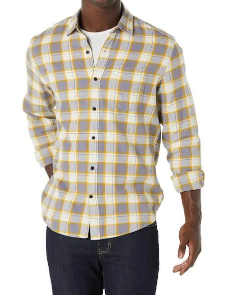 Amazon Essentials Men's Long-Sleeve Flannel Shirt (Available in Big & Tall)