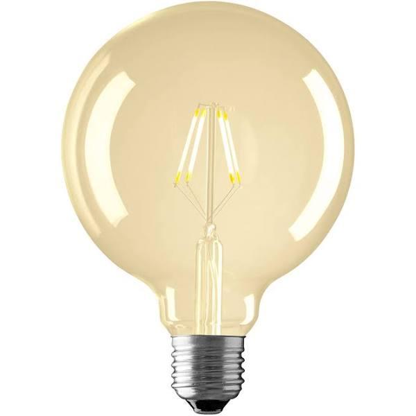 LED Globe G125 4W in Clear/Amber/Frosted E27 Amber