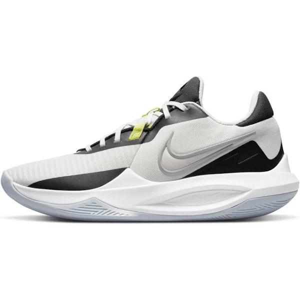 Nike Men's Precision 6 White/Black Basketball Shoes 15 US