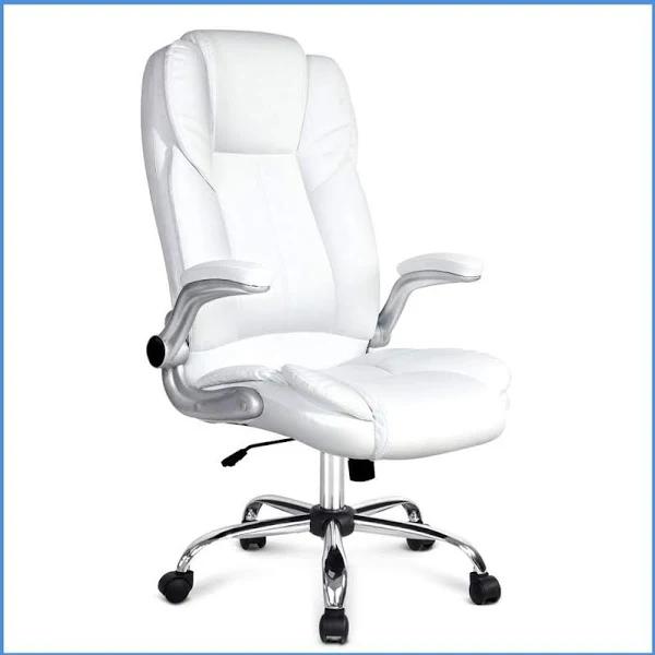 PU Leather Executive Office Chair - White