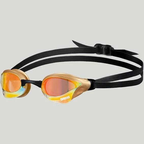 Arena Cobra Core Swipe Mirror Swimming Goggles Yellow/gold