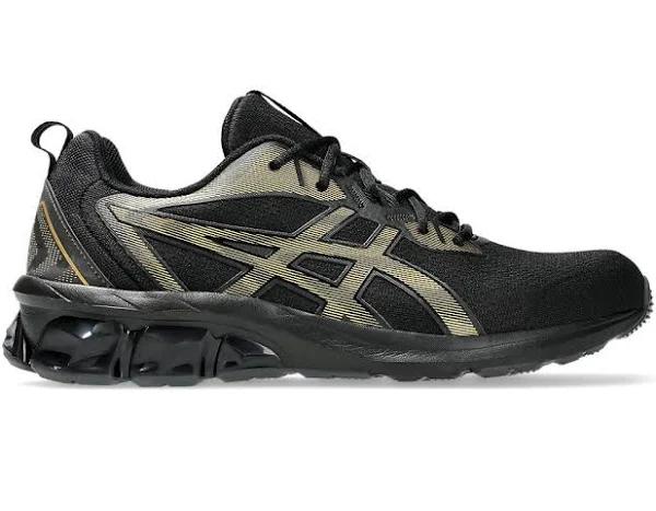 ASICS Men's Gel Quantum 90 IV Black/Pure Gold Running Shoes 14 US