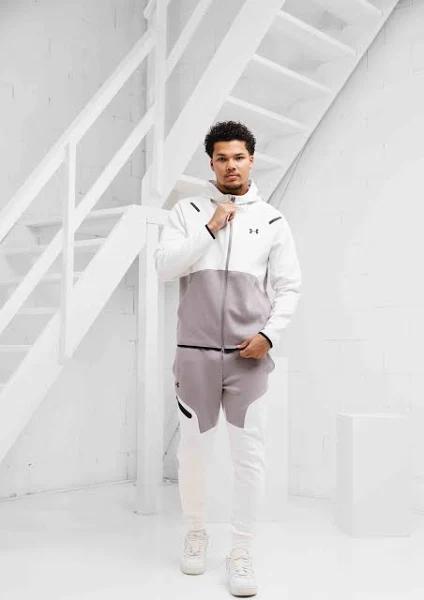 Under Armour Unstoppable Fleece EU Full Zip Sweatshirt White M / Regular Man 1389352-015-MD