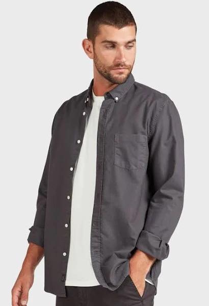 Academy Brand Vintage Oxford Shirt Pewter / M