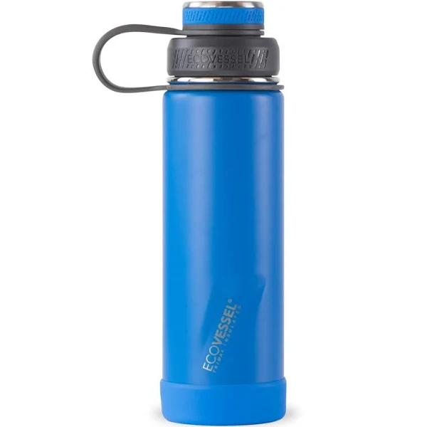 EcoVessel Hudson Blue Boulder Trimax Insulated Water Bottle & Strainer 24oz