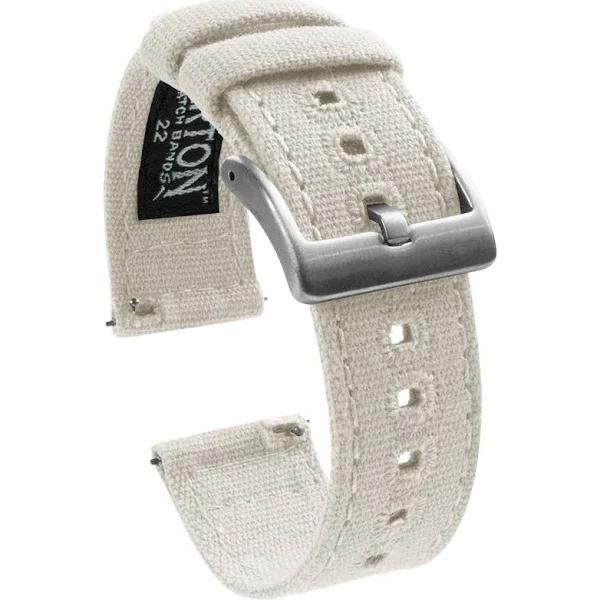 Barton Canvas Quick Release Watch Band Straps - Choose Color & Width - 18mm, 19mm, 20mm, 21mm, 22mm, 23mm, or 24mm