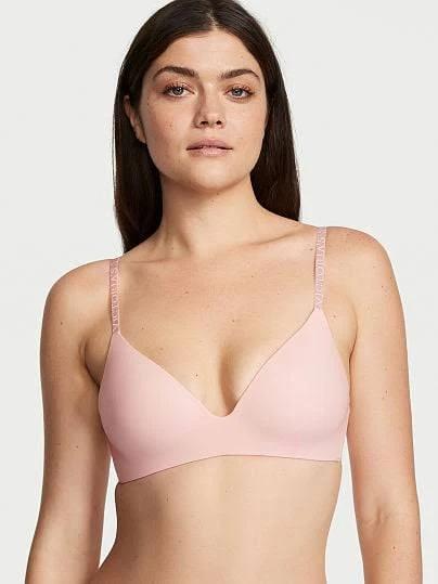The T-Shirt Lightly Lined Wireless Bra , Pink, 40D - Women's Bras