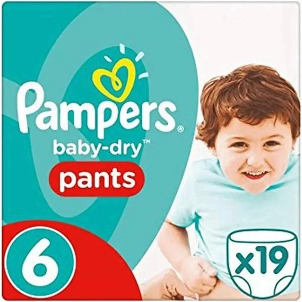 Pampers Baby Dry Nappy Pants, Size 6 - 19 Pants