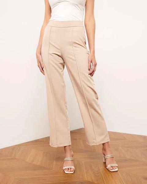 Atmos&Here - Women's Neutrals Pants - Lovella Straight Leg Pants - Size 12 at The Iconic