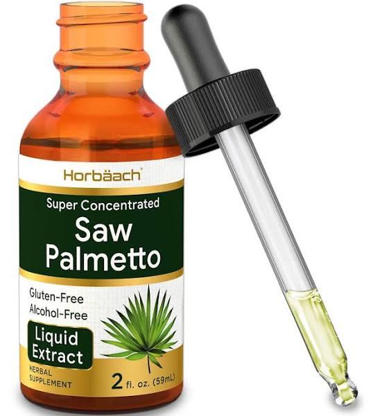 Saw Palmetto Liquid Extract | 2 oz | Alcohol Free | Vegeterian, Non-GMO, Gluten Free Herb | by Horbaach